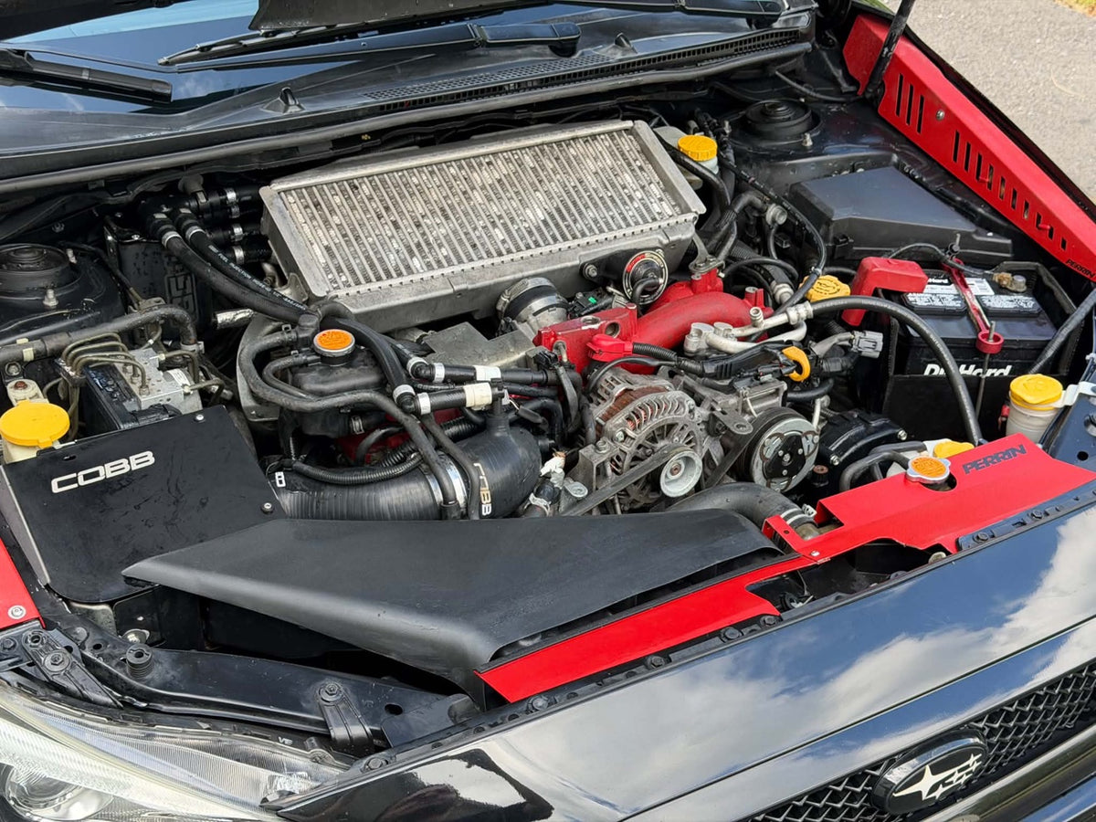 2016 Subaru WRX STI engine bay with COBB and PERRIN dress-up, for sale