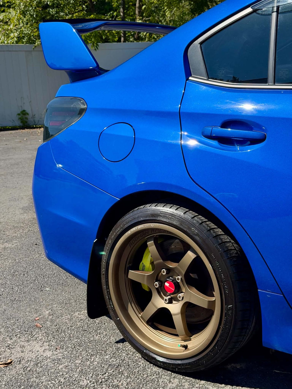 2019 Subaru WRX STI bronze aftermarket rear wheel, for sale