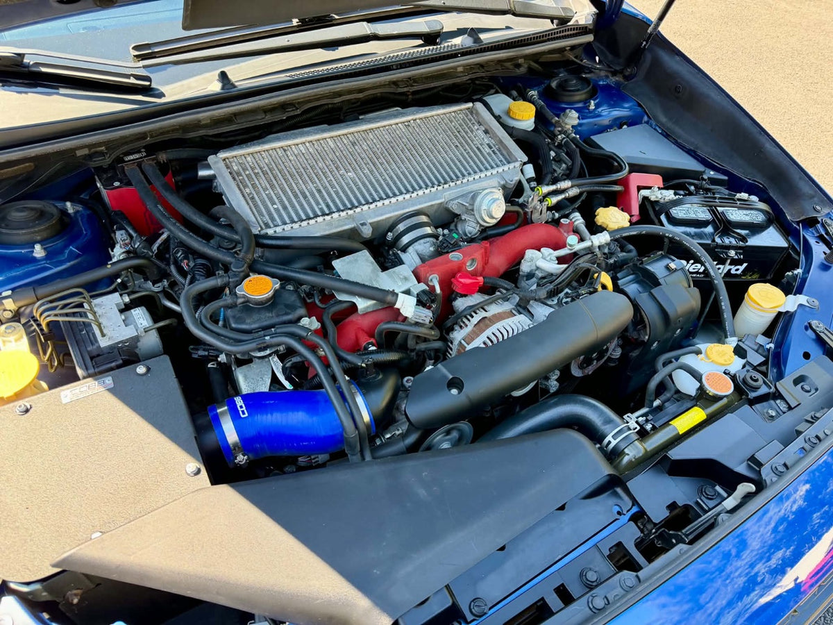 2019 Subaru WRX STI engine bay with COBB intake, for sale