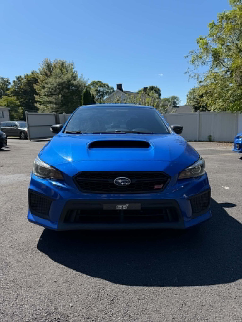2019 Subaru WRX STI front view in blue, for sale