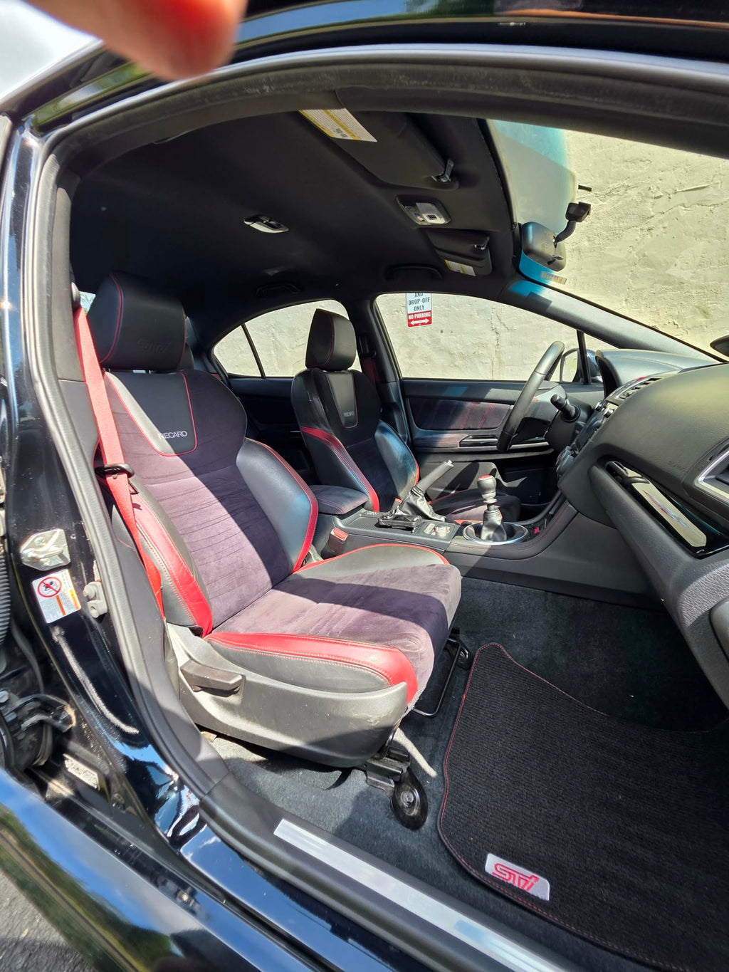 2020 Subaru WRX STI Recaro sport seats in black and red, for sale