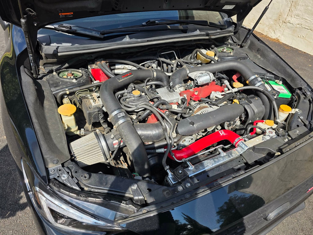 2020 Subaru WRX STI engine bay with GrimmSpeed intercooler, for sale