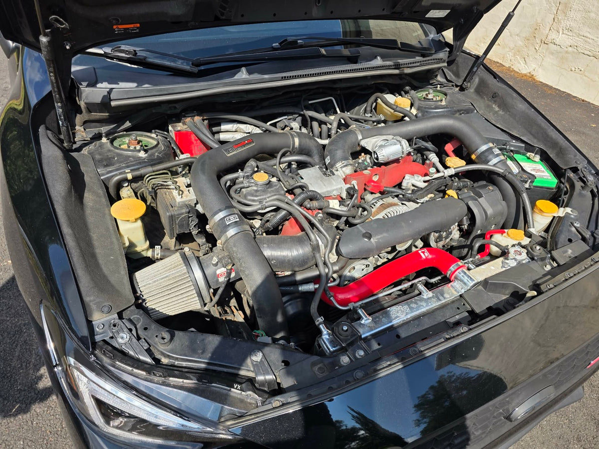 2020 Subaru WRX STI engine bay with GrimmSpeed intercooler, for sale